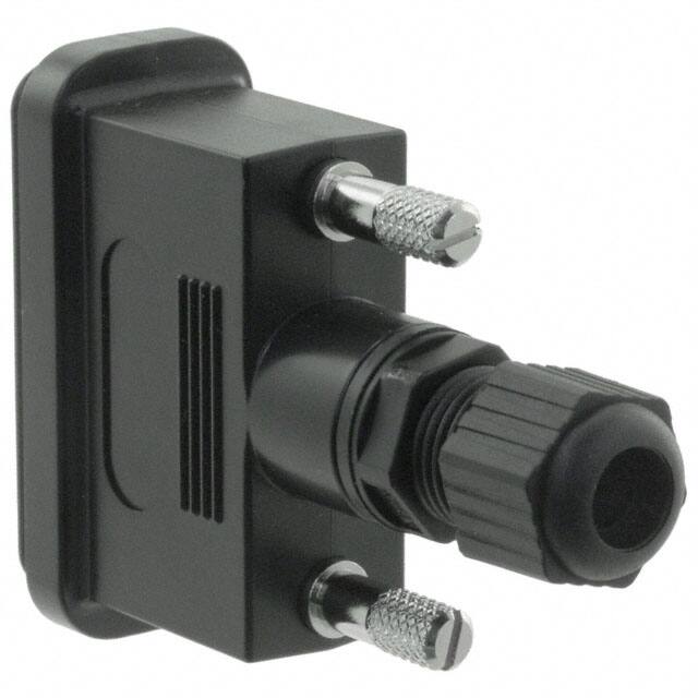 967-015-010R011 NorComp Inc.  Capots de connecteurs D-Sub en forme de D